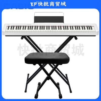 卡西欧(CASIO)电钢琴CDP-S110WE88键重锤数码电子钢琴时尚轻薄便携款+X架 sku:kp1017739